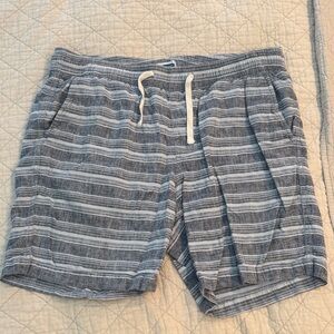 Old Navy Blue Striped Men's Athletic Shorts